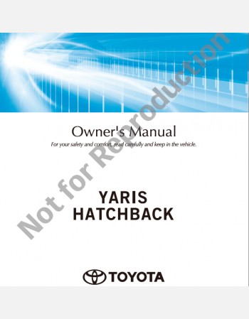 toyota yaris 130 series 2017-2018 owners manual